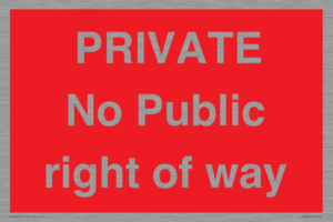 PA6306: PRIVATE No Public right of way