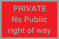 PA6306: PRIVATE No Public right of way