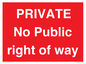 PA6306: PRIVATE No Public right of way
