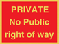 PA6306: PRIVATE No Public right of way