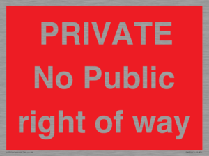 PA6306: PRIVATE No Public right of way