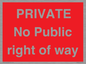 PA6306: PRIVATE No Public right of way