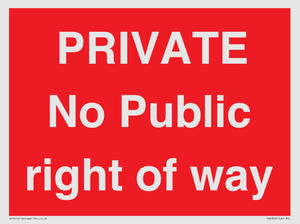 PA6306: PRIVATE No Public right of way