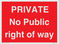 PA6306: PRIVATE No Public right of way