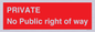 PA6306: PRIVATE No Public right of way