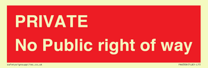 PA6306: PRIVATE No Public right of way