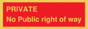 PA6306: PRIVATE No Public right of way