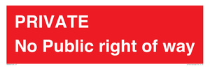 PA6306: PRIVATE No Public right of way