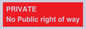 PA6306: PRIVATE No Public right of way