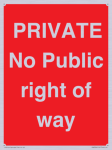 PA6306: PRIVATE No Public right of way