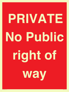 PA6306: PRIVATE No Public right of way