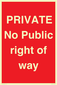 PA6306: PRIVATE No Public right of way