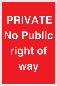 PA6306: PRIVATE No Public right of way