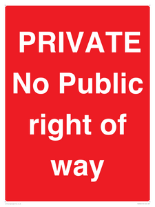 PA6306: PRIVATE No Public right of way
