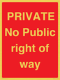 PA6306: PRIVATE No Public right of way