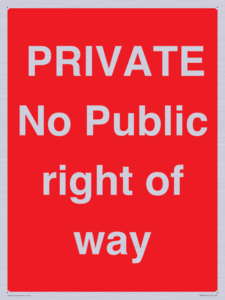 PA6306: PRIVATE No Public right of way