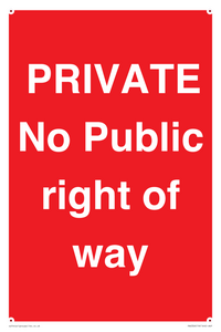 PA6306: PRIVATE No Public right of way