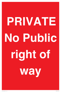 PA6306: PRIVATE No Public right of way