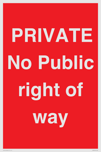 PA6306: PRIVATE No Public right of way
