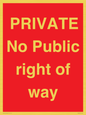PA6306: PRIVATE No Public right of way