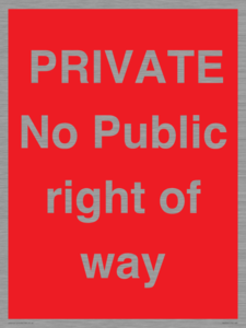 PA6306: PRIVATE No Public right of way
