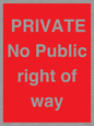 PA6306: PRIVATE No Public right of way