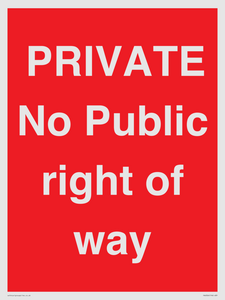 PA6306: PRIVATE No Public right of way