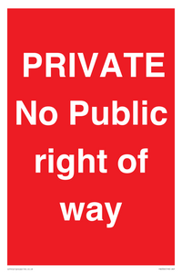 PA6306: PRIVATE No Public right of way
