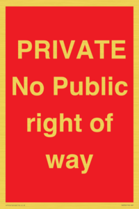 PA6306: PRIVATE No Public right of way