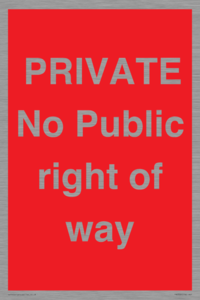 PA6306: PRIVATE No Public right of way