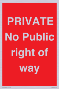 PA6306: PRIVATE No Public right of way