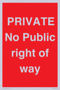 PA6306: PRIVATE No Public right of way