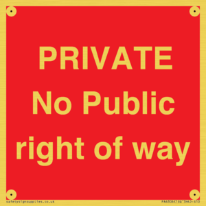PA6306: PRIVATE No Public right of way