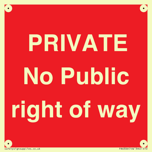 PA6306: PRIVATE No Public right of way