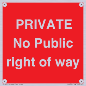 PA6306: PRIVATE No Public right of way