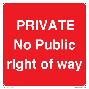 PA6306: PRIVATE No Public right of way
