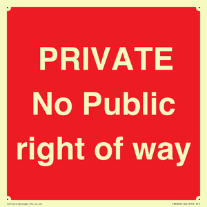 PA6306: PRIVATE No Public right of way