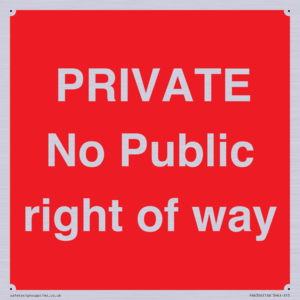 PA6306: PRIVATE No Public right of way