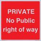 PA6306: PRIVATE No Public right of way
