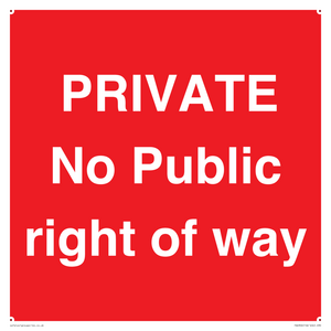 PA6306: PRIVATE No Public right of way