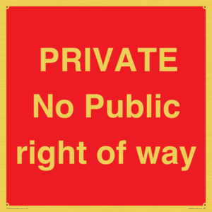 PA6306: PRIVATE No Public right of way