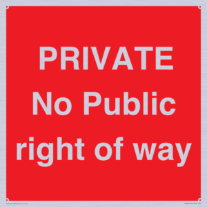 PA6306: PRIVATE No Public right of way