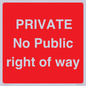 PA6306: PRIVATE No Public right of way
