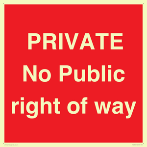 PA6306: PRIVATE No Public right of way