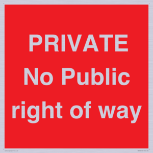 PA6306: PRIVATE No Public right of way