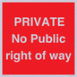 PA6306: PRIVATE No Public right of way