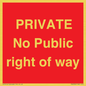 PA6306: PRIVATE No Public right of way