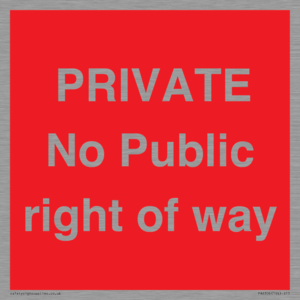 PA6306: PRIVATE No Public right of way