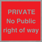 PA6306: PRIVATE No Public right of way