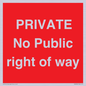 PA6306: PRIVATE No Public right of way